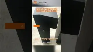 GNEE Corten Steel Mailbox&mdash;It&rsquo;s a Changer for Your Home Exterior #gardendecor #corten #letterbox