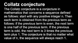 Java | Collatz Conjecture