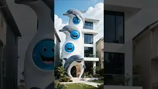 Unique House, Dolphins Shaped House Design #Uniquehouse #house #home #unusualhouses #interiordesign