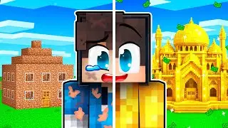 NOOB DŮM za 1 KČ vs LUXUSN&Iacute; DŮM za 999,999,999 Kč