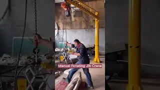 Manual Rotating Jib Crane with Electric Hoist, 360 Rotatinng Pillar Jib Crane 500kg, 1000Kg, 2000Kg