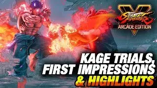 SFV * Kage (Evil Ryu?) Trials, First IMPRESSIONS & Highlights