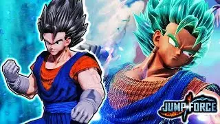NEW VEGITO IN JUMP FORCE! Vegito Blue Transformation Gameplay Mod (ALL TRANSFORMATIONS SSJ & SSGSS)