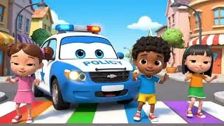 Penny the Police Car 🚔 | Cocomelon-Style Kids Song | Teamwork & Safety Lesson