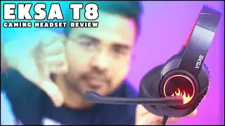 Eksa T8 stereo gaming headphones Review, Mic Test & PUBG Test | Is it the best gaming headset?