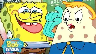 Bob Esponja | ¡2 horas de los momentos más traviesos de Bob Esponja! 😈| Bob Esponja en Español