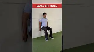 Wall Sit Hold Exercise for Strong Legs | No Equipment Workout