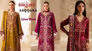 Bin ILyas SAQQARA WINTER Edit With Palachi Shawl 2025| Bin ILyas Unstitched Fall Winter'25| Live Now