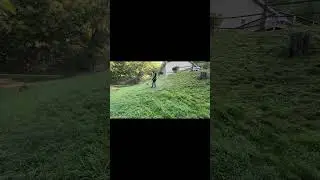 Navigating Steep Terrain  Watch How I Mow This Challenging Slope!