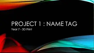 Introduction to the name tag project