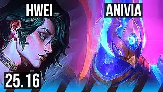HWEI vs ANIVIA (MID) | 6/1/7 | KR Diamond | 25.16