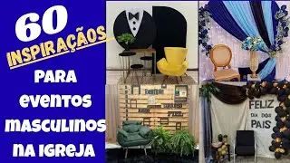 Decoração masculina para igreja. Datas e eventos💚