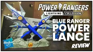 Power Rangers Lightning Collection: Blue Ranger Power Lance Review! @hasbroOfficial
