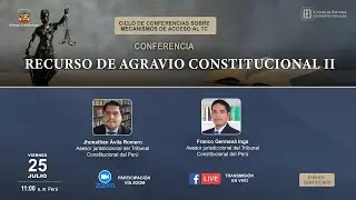 CONFERENCIA: RECURSO DE AGRAVIO CONSTITUCIONAL II