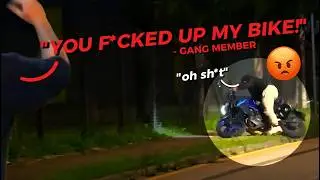 Я разбил мотоцикл члена банды! 🏍️💥