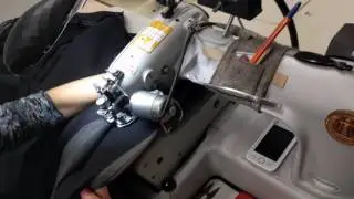 Strobel 124-14D обработка бортов и низа пальто потайным стежком
