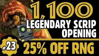 Fallout 76 Legendary Vendor - Spending 1100 Legendary Scrip in Fallout 76 - Purveyor Opening