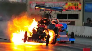 Fuel Altered Fire! RIDE ON BOARD | Drag Racing | Fuel Altereds