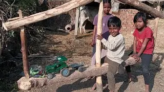 Hulk mini tractor ko jhulaya jhula  diy tractor 