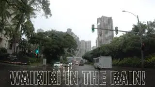 Rainy Day in Paradise | 4K Waikiki Driving Tour 🌴 Hawaii John