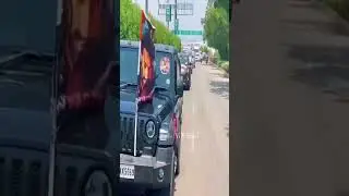 N Kalyan Ram in Tirupati with NTR Fans car convoy #jrntr #nandamurikalyanram #arjunsonofvyjayanthi