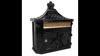 Black Huntingdon Post Box