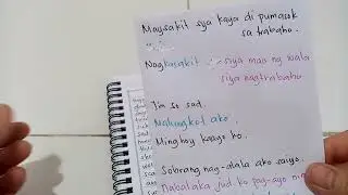 vocabularies translation from English to Filipino /Visayan dialects