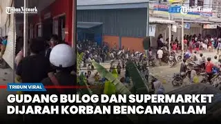 Warga Bergerombol Jarah Sejumlah Supermarket dan Gudang Bulog di Tapanuli 