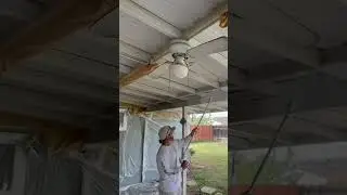 Spraying Painting Patio Cover #professional #shorts #sprayer
