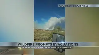 White Sage Fire prompts immediate evacuations