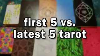 Comparing my first 5 vs. latest 5 Tarot Decks 📚 • #First5Last5