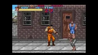 Final Fight Guy - Super Nintendo - Start Up - Opening - Title Screen - SNES
