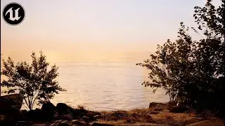Relaxing Lake Sunset Ambience - Unreal Engine 5