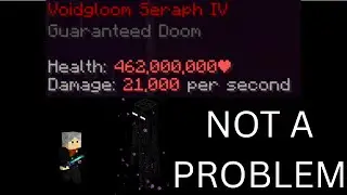 Killing a 462 Million HP Voidgloom Seraph with NO ARMOR (Hypixel SkyBlock)