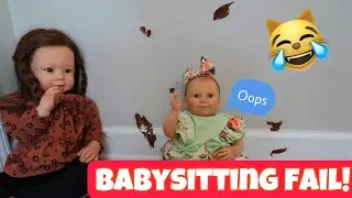 Granny Babysits Reborn twins! Funny skit Reborn videos