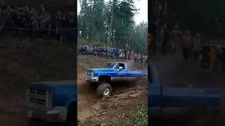 Square Body Chevy sends it - mud truck Monday.