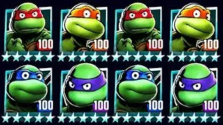 ALL PLATINUM MAX LEVEL 100 CLASSIC TURTLES (TMNT LEGENDS)