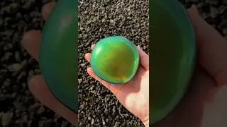 ASMR rock slime mixing 🖤🌱 what would you name the result?