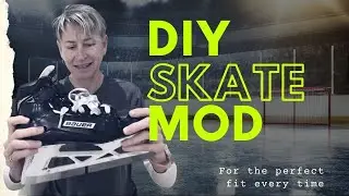 Simple Goalie Skate Modification for custom fit
