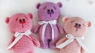 ورشة عمل دبدوب اميجرومي بالخطوات سهل وبسيط (Teddy Bear amigurumi crochet tutorial)