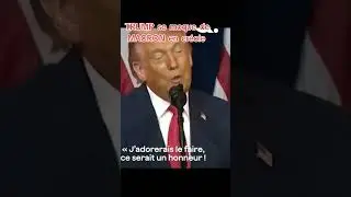 Trump se moque de Macron en cr&eacute;ole (parodie)