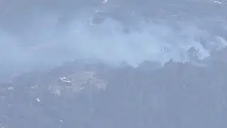Raw Video: Brush Fire Burns On Mt. Diablo