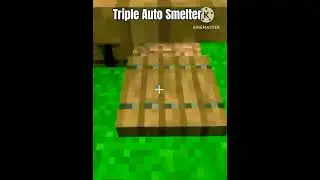 Triple Auto Smelter in Minecraft #shorts #youtubeshorts #shortsvideo