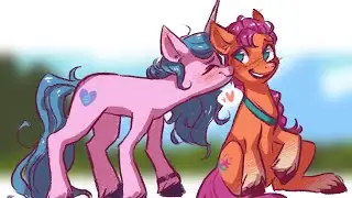 My little pony: A new generation ☀️🌠 Sunny Starscout 🌠☀️ x 🧶🌙 Izzy Moonbow 🌙🧶 tribute 4 –Love Again