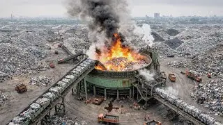 Industrial Shredders at Work: Massive Machines That Crush and Recycle Everything