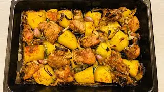 One Pan Roasted Chicken and Potatoes Recipe ||