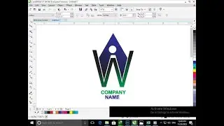 A W logo in Corel Draw. Corel Draw Tutorial. #logo #logodesign #coreldraw