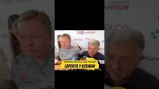 LAPORTA y KOEMAN HACEN LAS PACES #futbol #video #viralvideo #futeball #funny #fcbarcelona ##shorts
