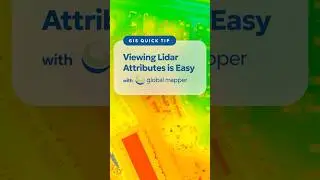 Global Mapper Pro users - visualize your lidar based on different attributes!