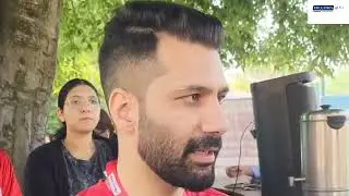 Team red held a play for drug free kashmir  inter team box cricket tournament